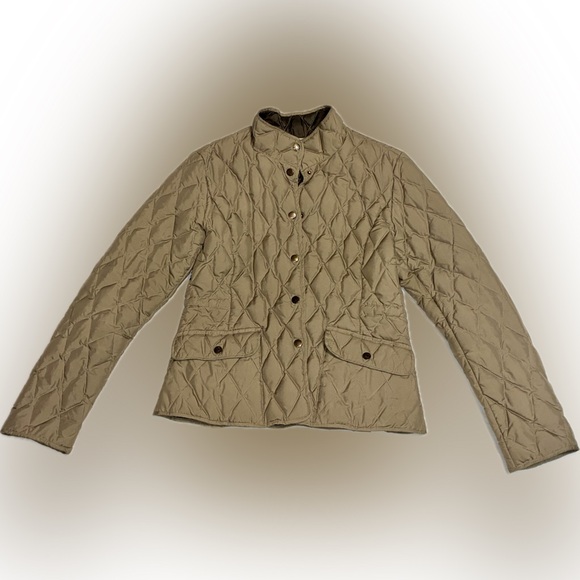 Eddie Bauer lightweight goose down quilted chore barn jacket women’s size M - Picture 2 of 9